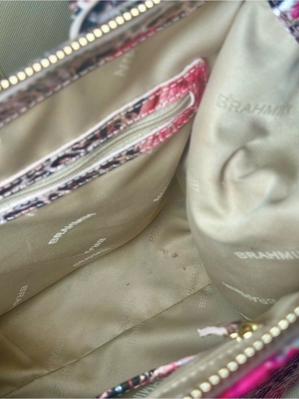 Brahmin Caroline Ermine Floral Melbourne Satchel - Picture 8 of 13